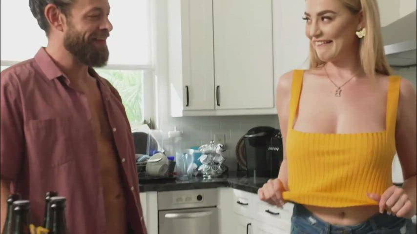 Blake Blossom - Big Tits Blonde - Taking Her Tits Out