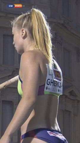 ass athletic clothed public sport clip
