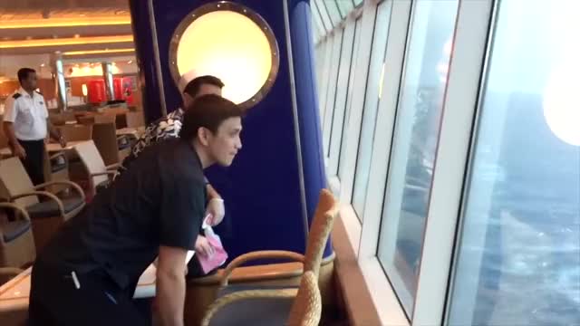 Graphic Footage of Cruise Ships in Storm at Sea