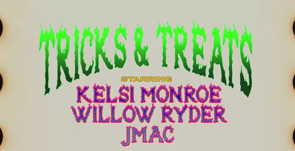 Halloween Threesome with Kelsi Monroe and Willow Ryder