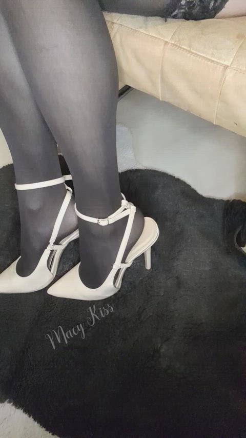 high heels shoes stockings clip