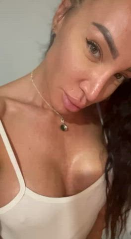 bimbo dominatrix fake boobs fake tits femdom fit fitness onlyfans solo clip