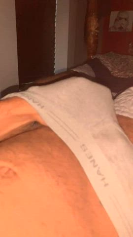 bbc balls big dick cock cum cumshot jerk off masturbating underwear clip