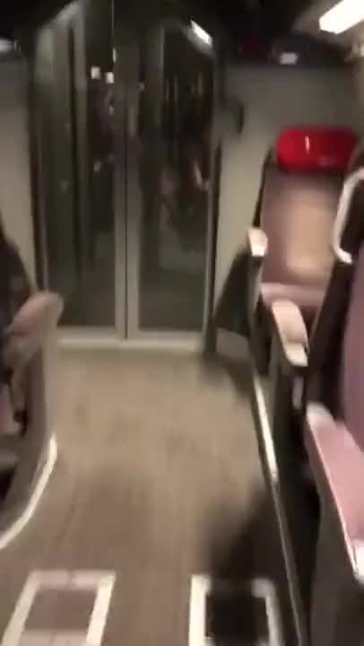 Dude gets Caught getting a Blowjob on the Train Drunk