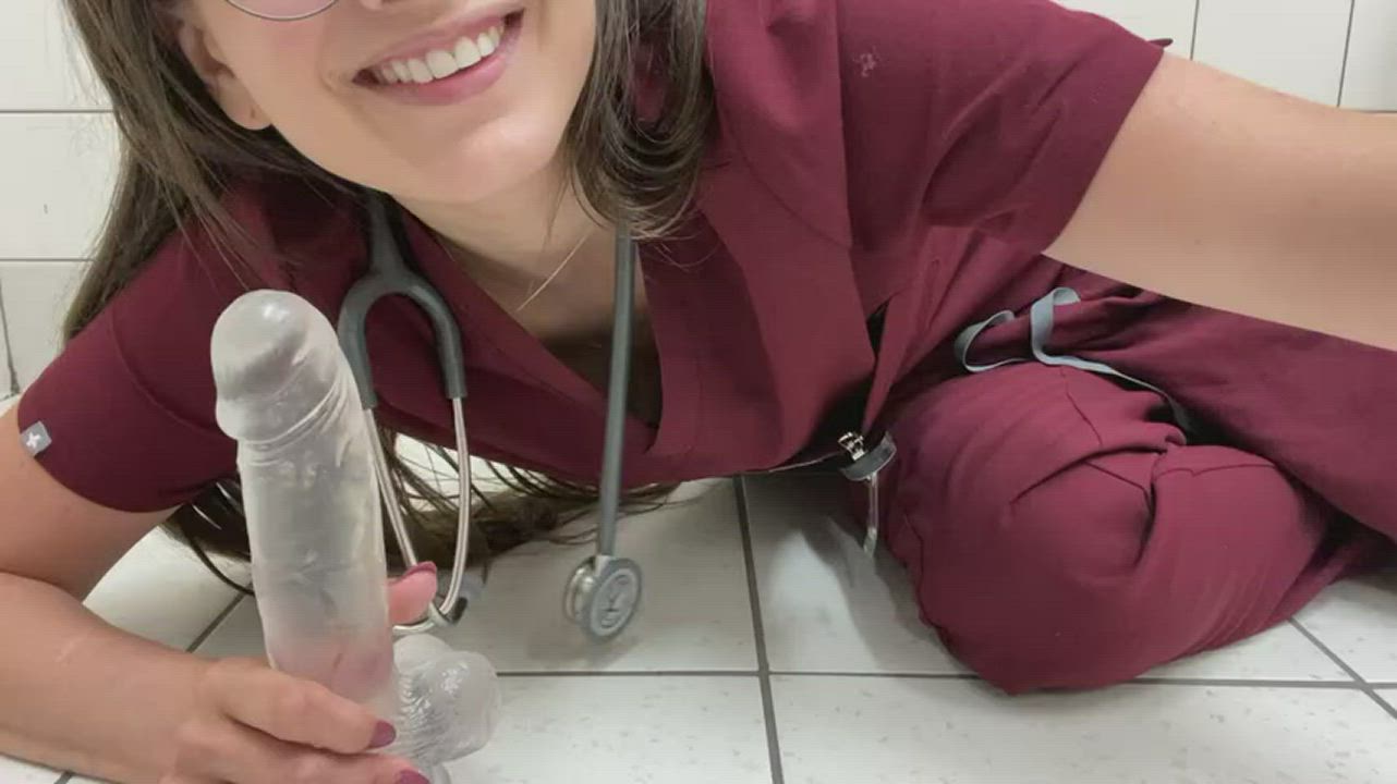 Nurse In Public Restroom Raming Her Ass