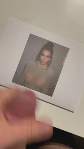 celebrity cum kim kardashian tribute clip