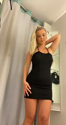 18 years old ass blonde changing room exposed teen thong clip