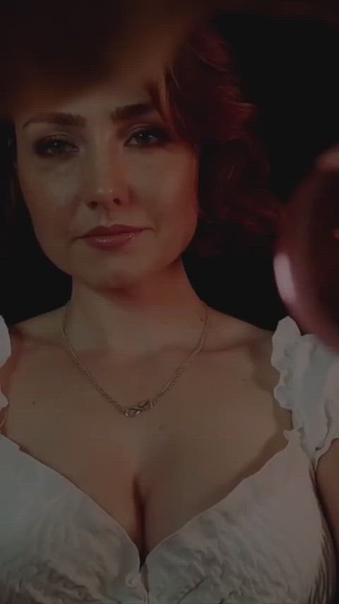 asmr beautiful boobs british cleavage natural tits sexy sexy voice short hair clip