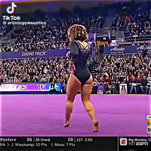 asian athlete big ass dancing fit gymnast japanese legs short hair thick thighs fit-girls