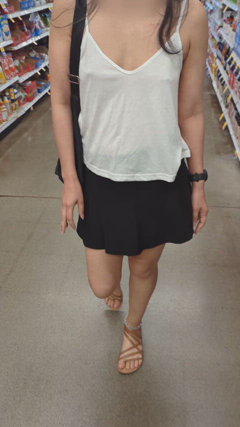 [f] husband dared me to lift my skirt in the store!