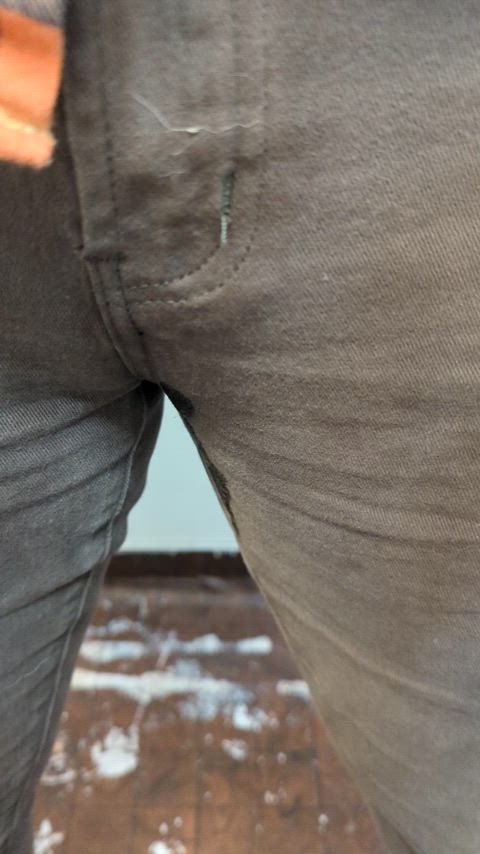 Trans boy pissing his pants