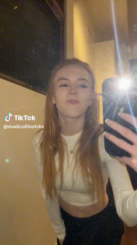 Cute TikTok Madi Collins Pretty Redhead 