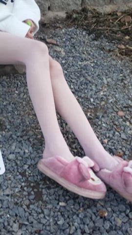 Video Sample 34: White thigh highs 2