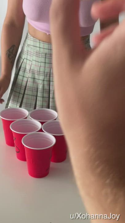 Do you like to play Beer Pong with a hot girl?😜