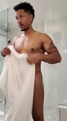 Ebony Male Dom Shower clip
