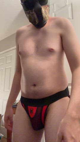 amateur big dick bulge cute gay puppy reveal solo underwear clip