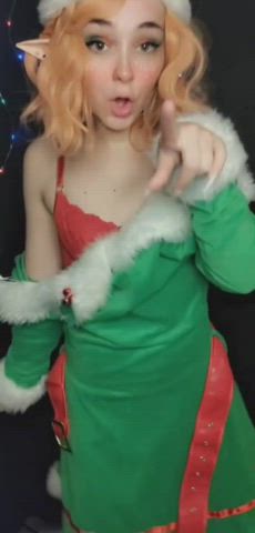 Such a naughty little elf babe, this is a late Christmas post go find the full video