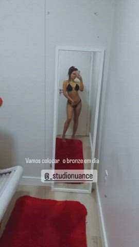 Bikini Body Boobs Brazilian Brunette Dani Goddess Tease clip