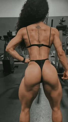 fitness legs muscular girl clip