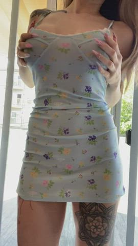 Suprise under my new summer dress.