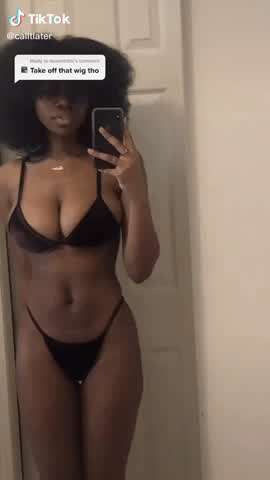 Bikini Ebony TikTok clip