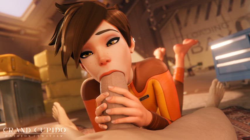 3d animation bwc blowjob eye contact feet overwatch pov clip