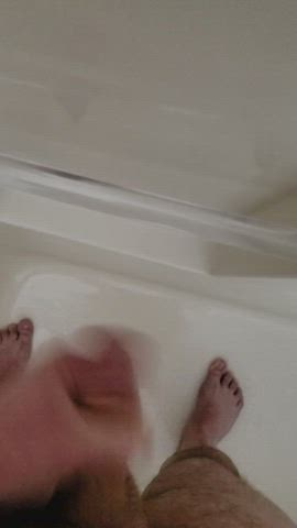 Cumming in the shower earlier!
