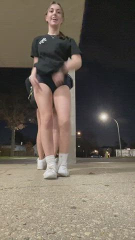 ass big ass booty legs pale spandex teen tiktok white girl clip