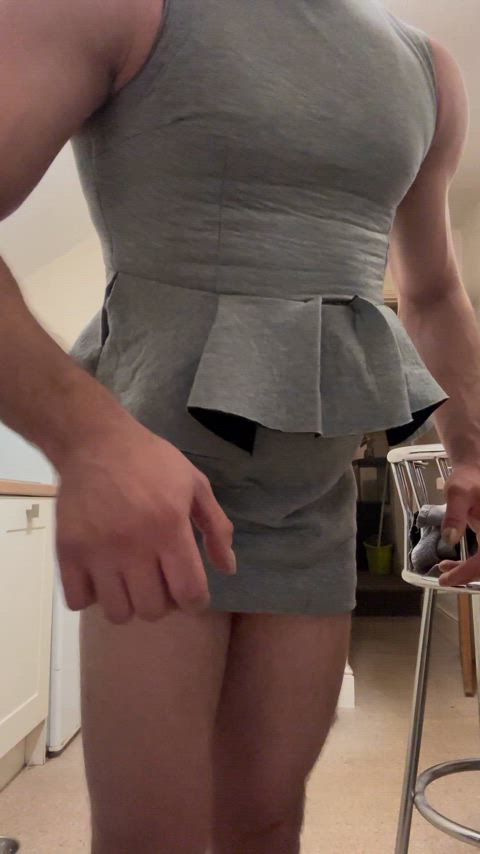 Love wearing this grey mini dress, always feel like a sexy secretary wearing it with