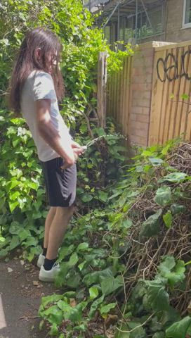 bwc big dick hung long hair monster cock outdoor piss pissing public thick cock clip