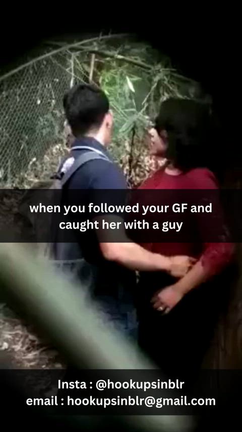 big tits caption caught cheating cuckold desi girlfriend indian outdoor public clip