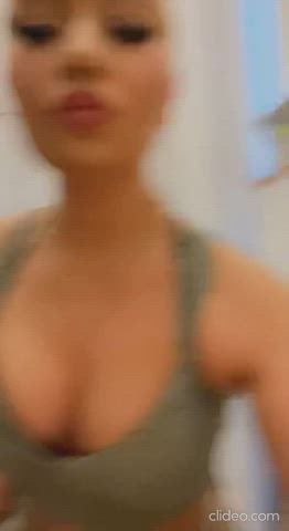 bouncing tits busty tits clip