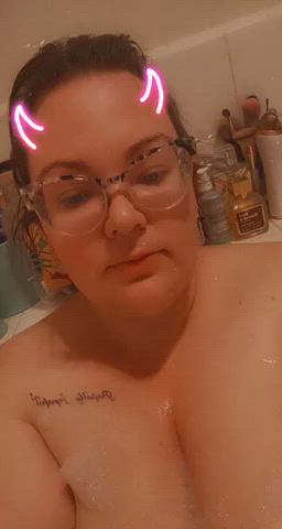 Chubby girl bathtub wet nipples , wanna come and wash me you will never clean my