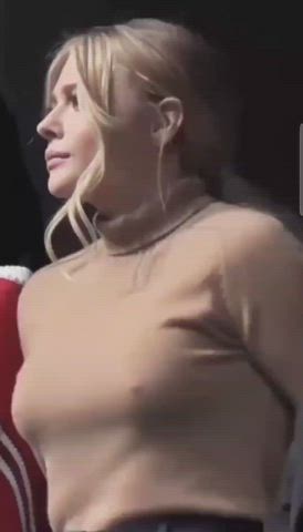 blonde celebrity chloe nipples tits clip