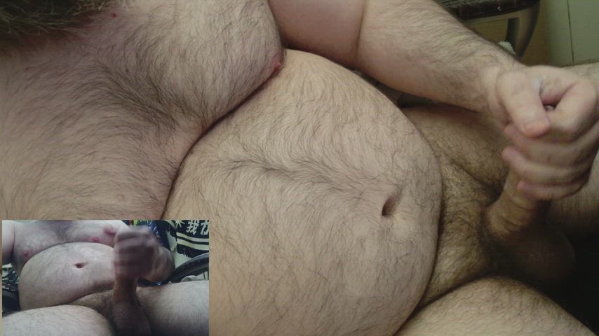 bisexual gay hairy armpits hairy chest jerk off male masturbation masturbating bi-kinky