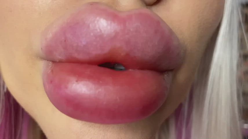 Homemade Lips Selfie Slow Motion clip