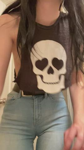 Goth Jeans Small Tits clip
