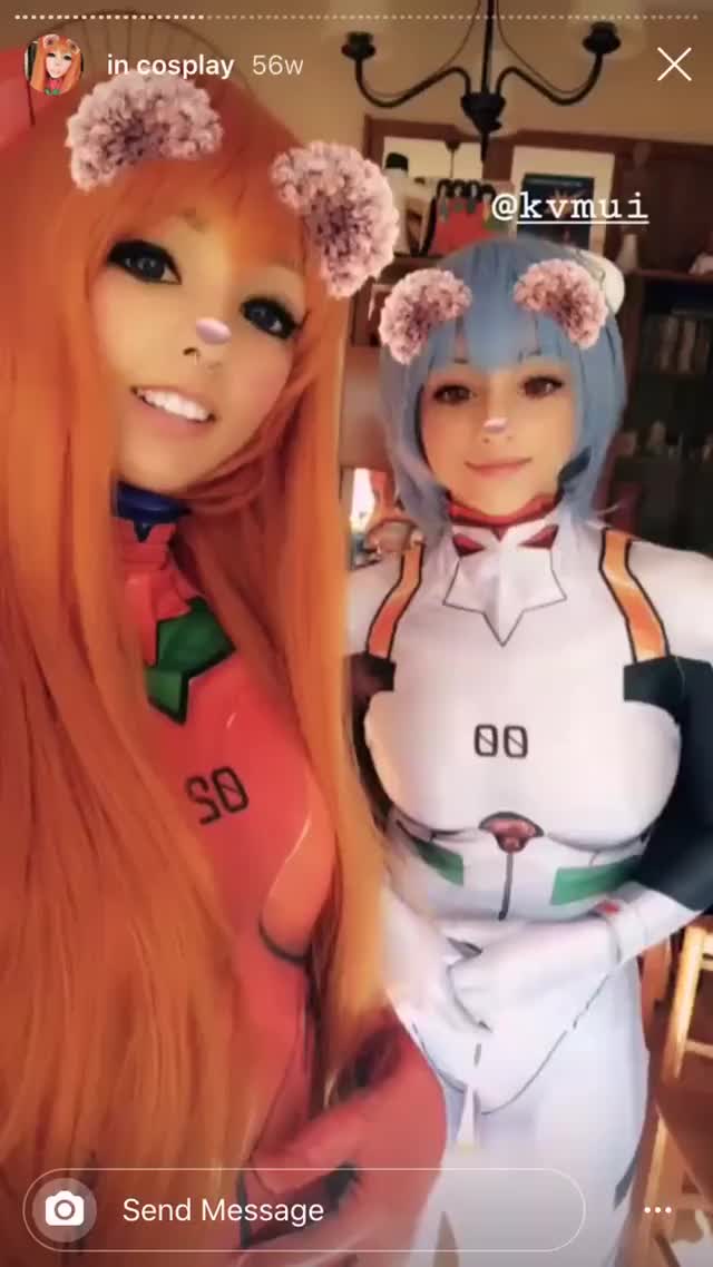 my real life waifu and her gorgeous friend being silly in sexy cosplay