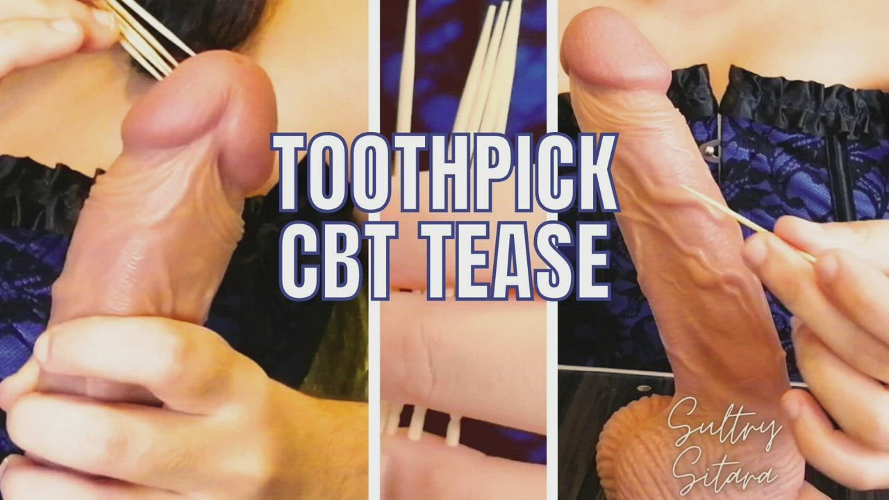 Toothpick CBT JOI w/ Sultry Sitara - Sensual Femdom Tease (link in comments)
