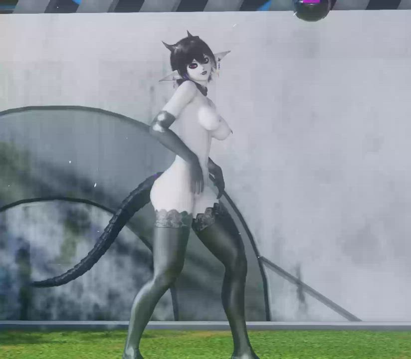 3D Dancing Gamer Girl clip