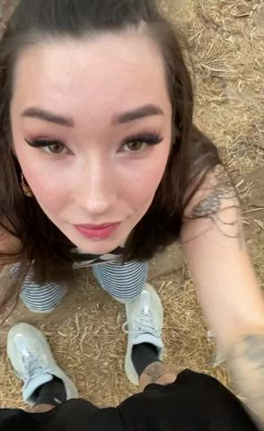 blowjob dirty talk outdoor clip