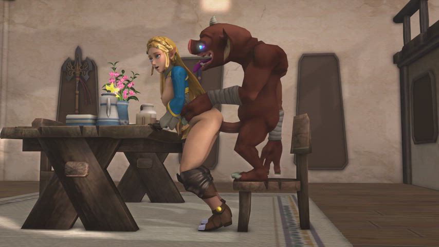 animation princess zelda rule34 monster-sex clip