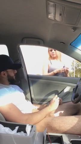 Publicly Wanked Off in Car by Colombian Milf