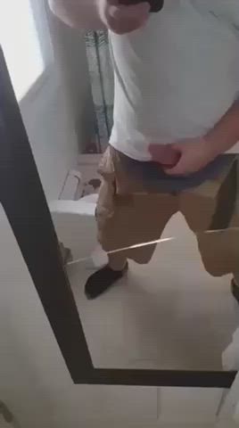 big dick jerk off mirror clip