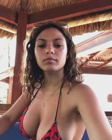 Big Tits Bikini Latina clip