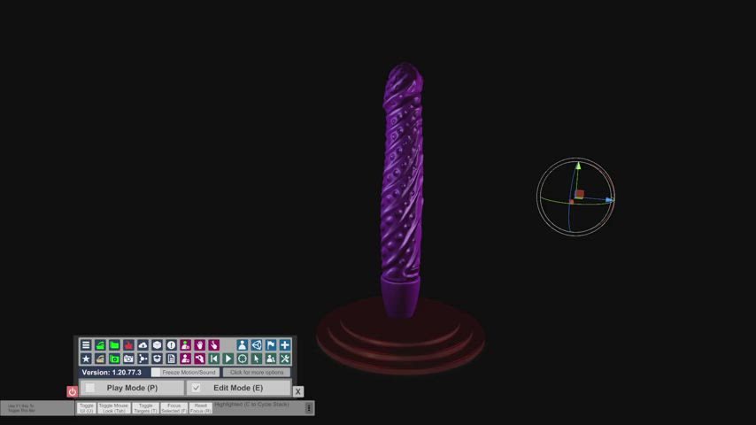 3D Dildo Toy clip