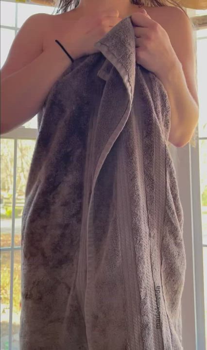 Freshly showered, now who’s helping me get dirty again? ;)