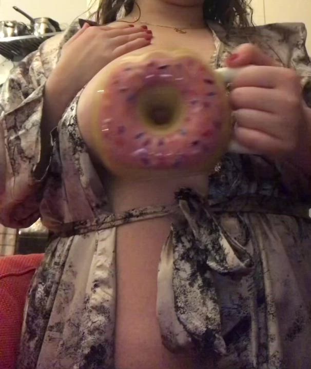 Here, would you like a donut? Mug very sweetly gifted by a kind Redditor.