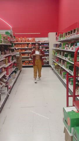 Tits out in Target