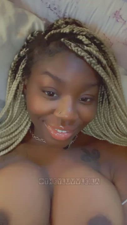 Big Tits Boobs Ebony clip